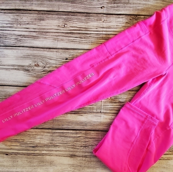 Lilly Pulitzer Weekender High Rise Leggings Pink Size M NWOT - Picture 4 of 4